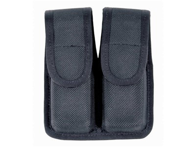 Blackhawk Double Magazine Pouch (Single Row) Cordura Black, 9mm-.40 Cal-.45 Cal - 44A000BK