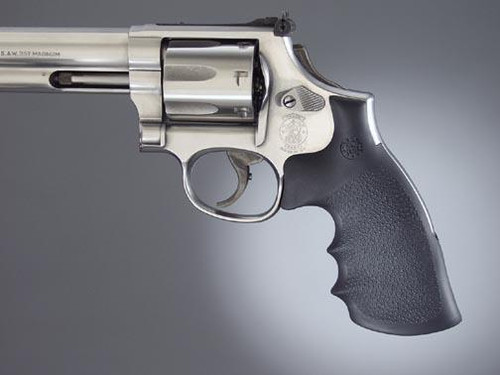 Hogue Conversion Monogrip Black with Finger Grooves for S&W K L Frame Round Butt - 19002
