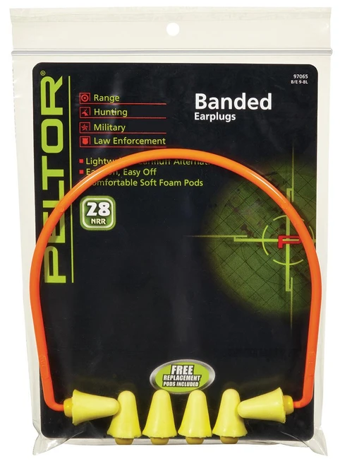 Peltor Sport Banded Ear Plugs & Replace Pods - 97065-00001