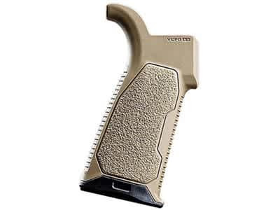 Strike AR Overmolded Enhanced Pistol Grip FDE, 15 Degrees - SIAROMPG15FDE