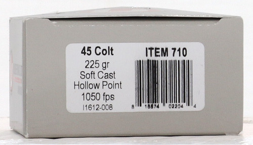 Underwood Soft Cast 45 Colt Ammo 225gr HP 20 Rounds - 710