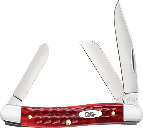 Case Knives Pocket Worn Old Red Bone Corn COB JIG Stockman