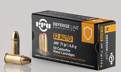 PPU Privi .32 Auto JHP 71G 50 RDS Ammo