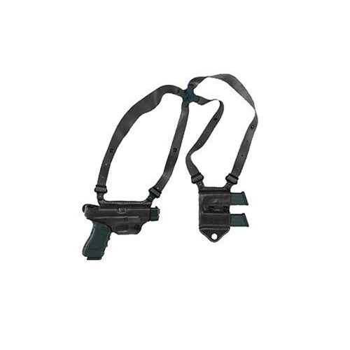 Galco Miami Classic II Shoulder System Holster for Glock 17 Gen 1-5 Black RH - MCII224B