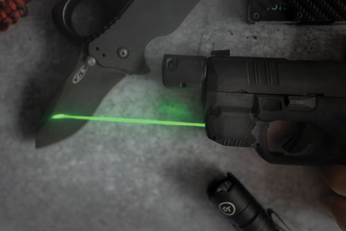 CRIMSON TRACE LASER LASERGUARD GREEN SPRINGFIELD HELLCAT