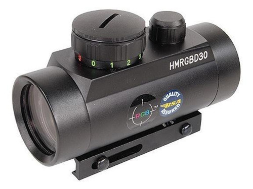 BSA Huntsman Red/Green/Blue Dot Sight 1x30 5 MOA Matte - HMRGBD30CP