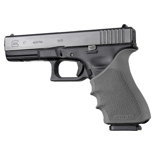 Hogue HandAll Beavertail Handgun Grip Sleeve for Glock 17 Gen 3-4 Slate Gray - 17032