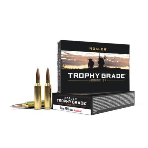 Nosler Accubond Trophy Grade Rifle Ammunition 7mm PRC 160gr PT 20/ct