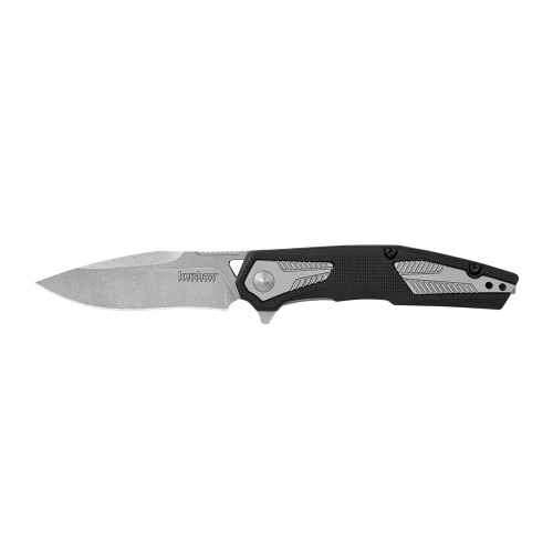 Kershaw Tremolo Spring Assisted Folding Knife 3-1/8" Clip Point Blade Black - 1390