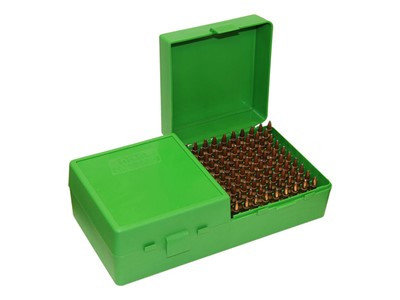 Handgun Ammo Box - Green, 200-rd