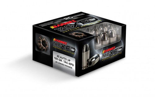 Barnes Tac-Xpd Defense Handgun Ammunition .45 ACP 185 gr 20/ct
