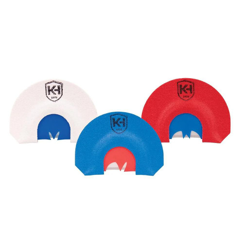Moultrie Knight & Hale HD Hen Mouth Call Attracts Turkey Red/White/Blue 3 Pack - KHT0206
