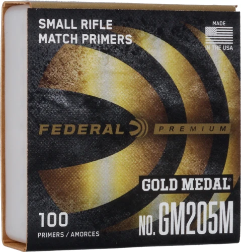 Federal Primers Small Rifle Gold Medal 5000 Pack Case - GM205M