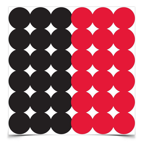 Birchwood Casey Dirty Bird Repair Pasters - 1" 432 qty Red/Black