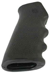 Hogue OverMolded Grip Black Rubber with Finger Grooves for AR-15 M16 - 15000