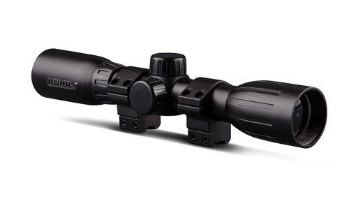 Konus Konusfire 4x32 Rifle Scope w/.22 Dovetail Mounting Rings 30/30 Reticle - 7350