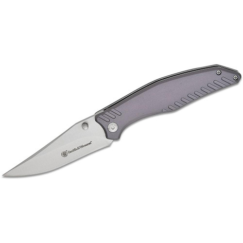 Battenfeld Knives S&W Black Ops Folding Knife 3-1/2" Clip Point Blade Slate Gray
