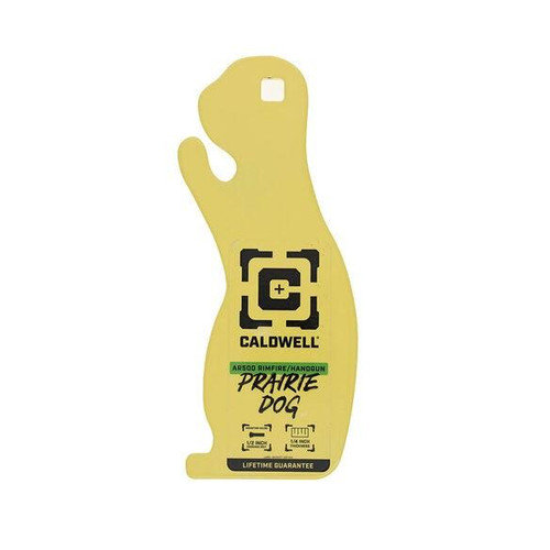 BOG Caldwell AR500 1/4'' Rimfire/Handgun Prairie Dog Target Yellow - 4002313