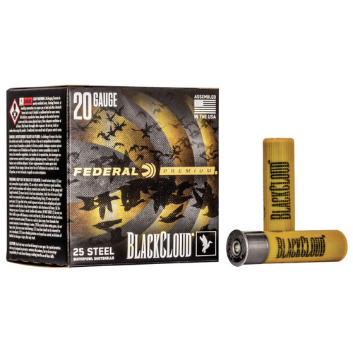 Federal Black Cloud FS Steel Shotshells 20ga. 3" 1oz #2 25/ct