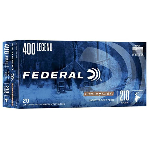 Federal Power-Shok Rifle Ammunition 400 Legend 210gr SP 20/ct