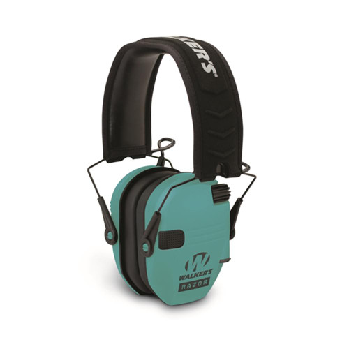 Walkers Game Ear Razor Slim Shooter Folding Muff-Teal