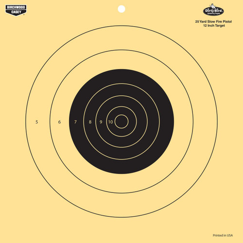 Birchwood Casey Dirty Bird 12" 25 Yard Pistol Reactive Target 12/ct