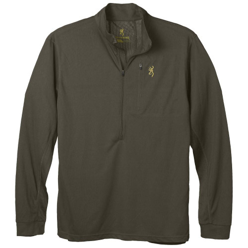 Browning Clothing Early Season 3/4 Zip Shirt Major Brown S - 3010569801