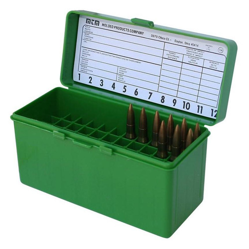 Mtm Molded Gun-Gard R-60 Series Rifle Ammo Box Green - RL-60-10