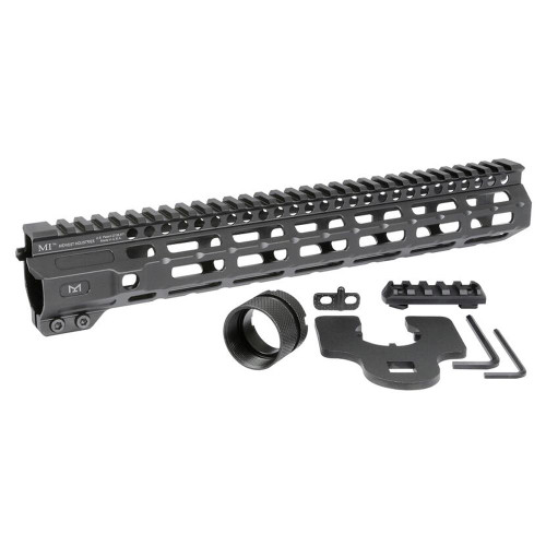 Midwest Industries Combat Rail Free Float Handguard 12.625" M-LOK Black