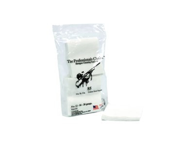Professionals Choice Shotgun Cleaning Patches White, 12-16-20 Gauge, Cotton - TPC15