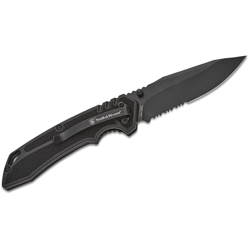 Battenfeld S&W Special Ops Folding Knife 3.5" Clip Point Blade Black - 1205913