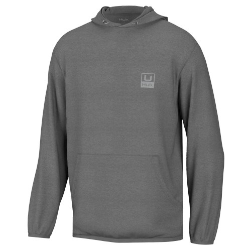 HUK 'D Up Performance Fleece Hoodie Volcanic Ash Heather 2XL - H1300093-015-XXL