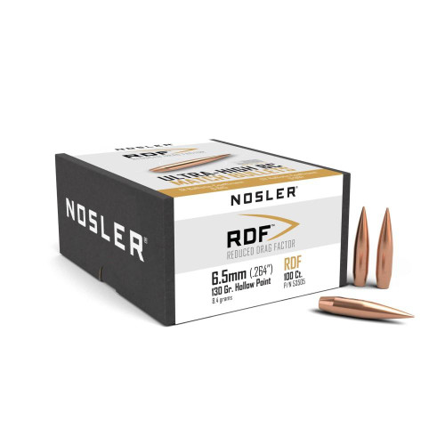 Nosler RDF Match Rifle Bullets 6.5mm .264" 130gr HPBT 100/ct