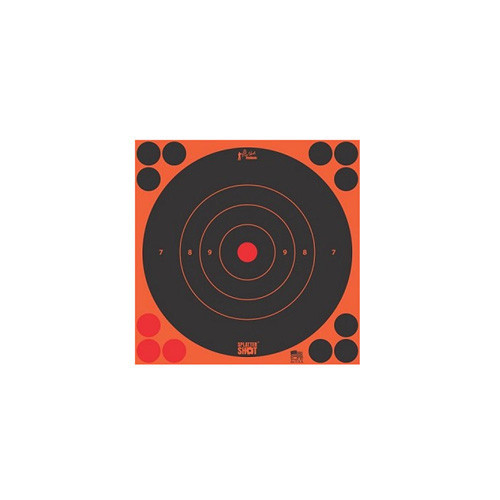 Pro-Shot Splatter 8IN Orange Bullseye Target - 30 QTY Pack