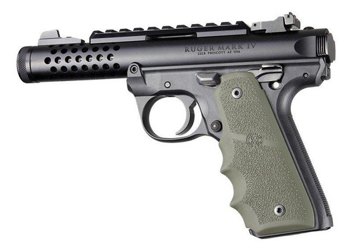Ruger 22/45 MKIV Rubber Grip with Finger Grooves OD Green