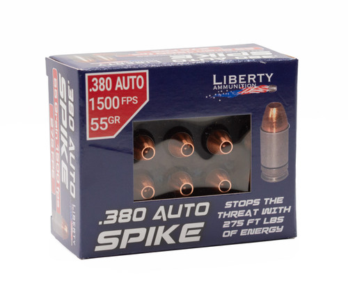 LIB AMMO SPIKE 380ACP 55GR 20/10