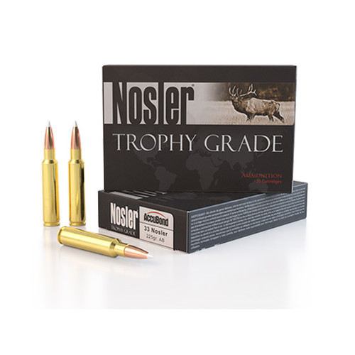 Nosler Trophy Grade 33 Nosler Ammo 225gr AccuBond 20 Rounds - 60098