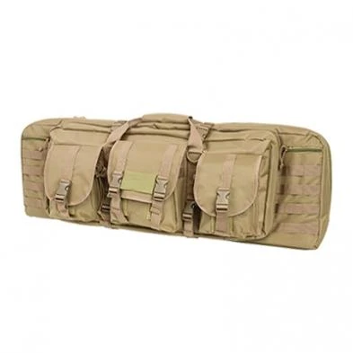 NcSTAR Vism Double Carbine Case Tan PVC with Foam Padding Lockable Zippers - CVDC2946T-36