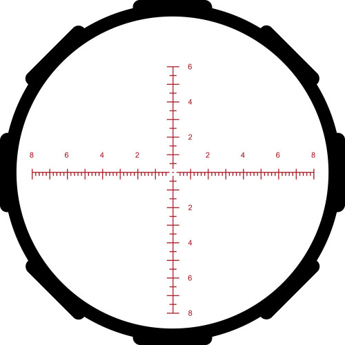 Crimson Trace Hardline Pro Rifle Scope - 6-24x50mm 30mm SFP MR1-MIL Illum