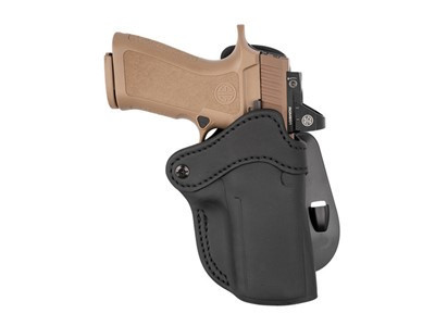 Optic Ready Paddle Holster - Stealth Black, Right Handed, Leather, H&k V...