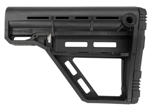 Amend2 Amsbase Carbine Stock Mil-Spec Black - A2AMSBASEBLK