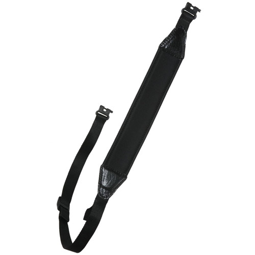 Outdoor Connection Elite Sling Black Leather/Neoprene Adjustable Rifle/Shotgun - NDS-90063