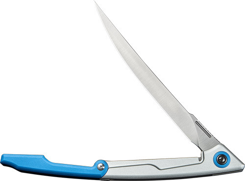 Civivi Knife Shawka 5.81" Silver Blue Folding Fillet KN