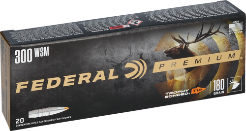 Federal Premium 300 WSM 180gr Trophy Bonded Tip 20-Round 10BX/CS
