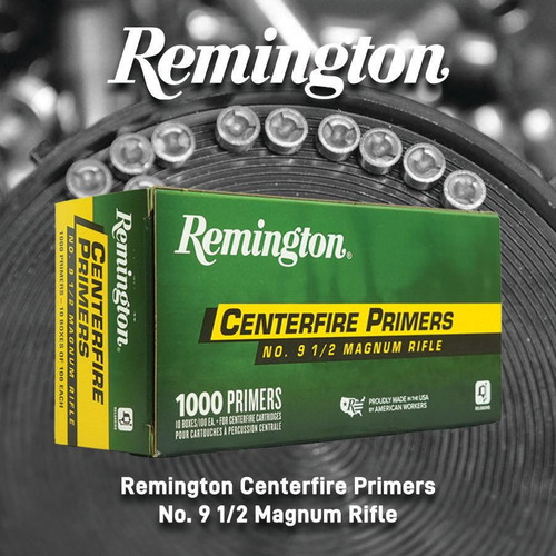 Remington Centerfire Large Rifle Primers- 9-1/2 Magnum