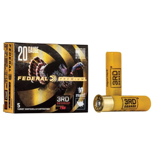 Federal 3-Round Degree Shotshell 20ga 3" 1-1/2oz #5/#6 & #7 5/ct