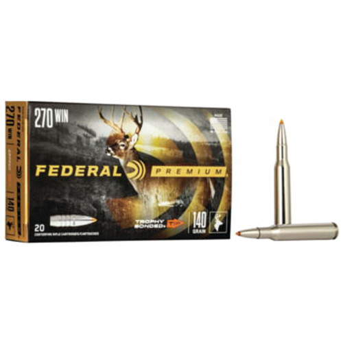 Federal Trophy Bonded Tip Rifle Ammunition .270 Win 140gr PT 20/ct