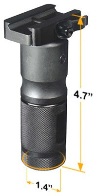 UTG VERTICAL FOREGRIP 4.7" FOLDING QD PICATINNY ALUMINUM
