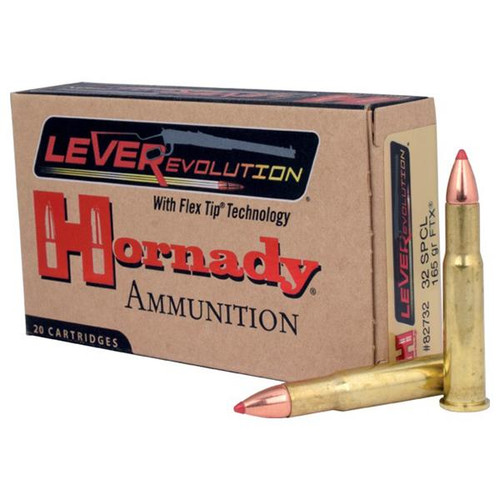 Hornady LEVERevolution Rifle Ammunition .32 Special 165 gr FTX 2410s fps 20/ct
