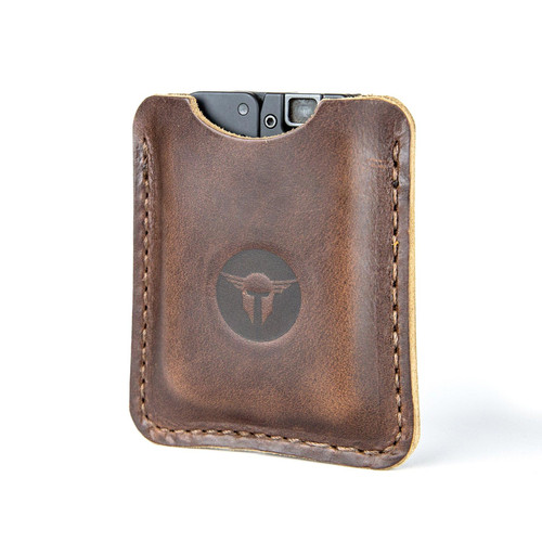 Trailblazer Firearms Life Card Leather Sleeve Dark Brown